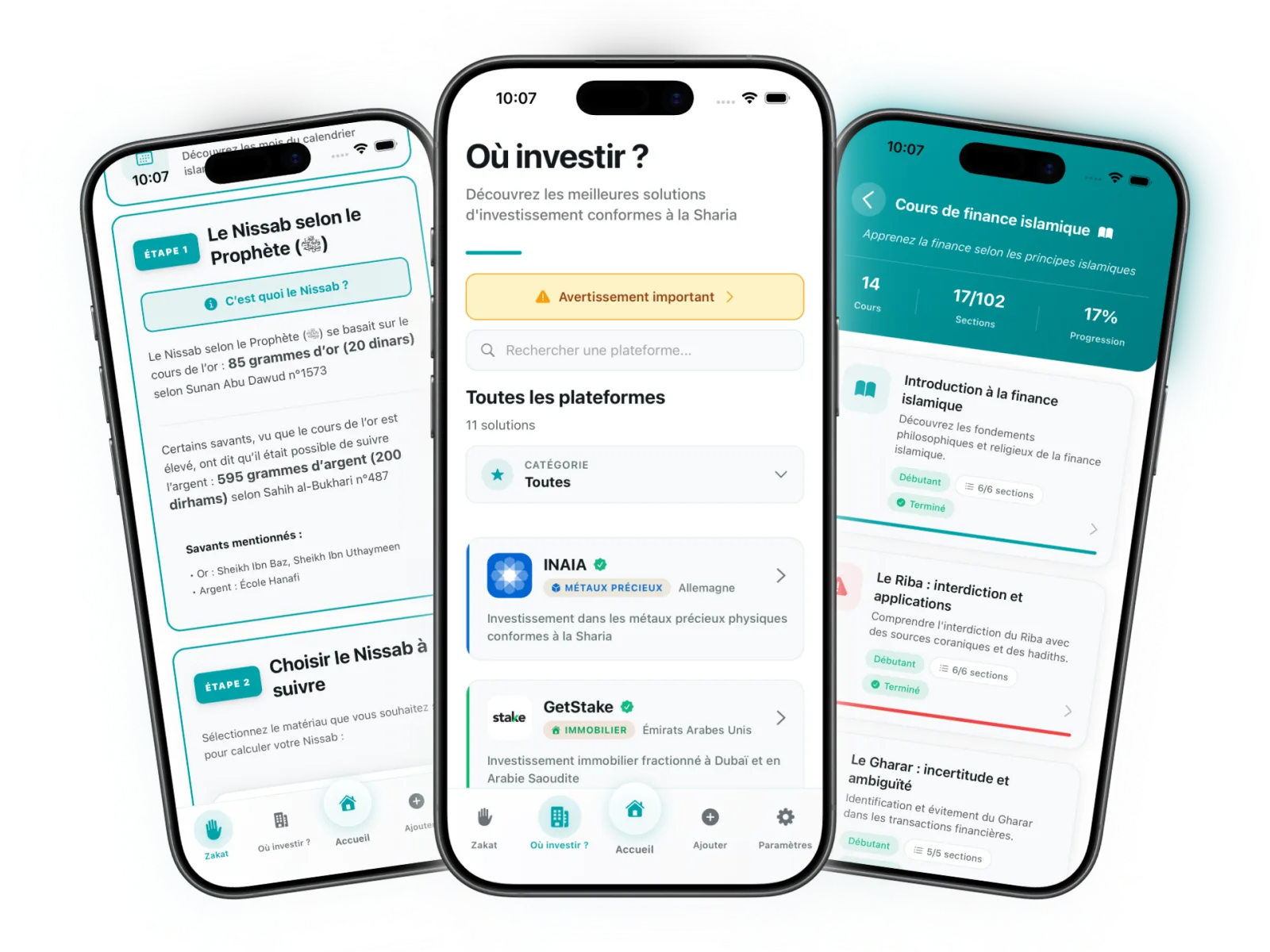 L'application Own & Baraka : calcul de la Zakat, solutions d'investissement halal et cours de finance islamique